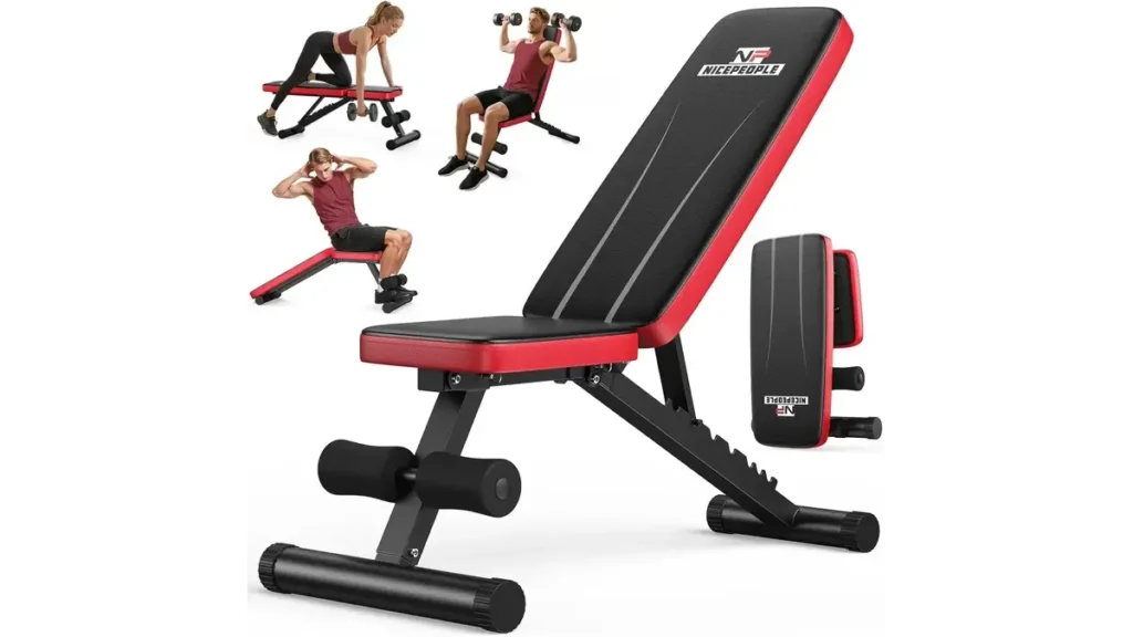 adjustable weight bench for home gym workouts with incline and decline positions