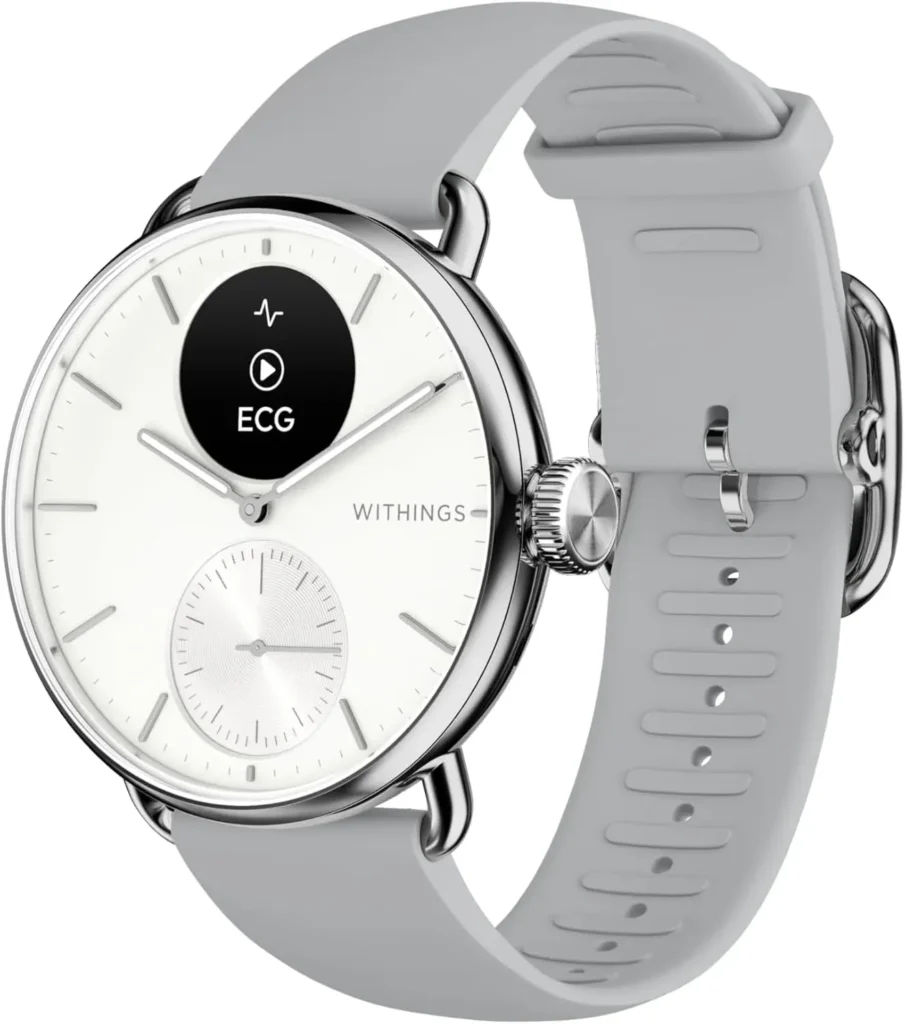 WITHINGS ScanWatch 2 hybrid smartwatch with classic analog design